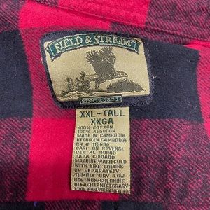 Flannel red checker 2X Tall